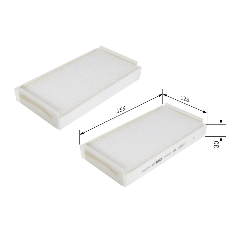 Filtre, air de l'habitacle BOSCH 1 987 432 020 - Visuel 1