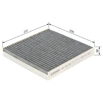 Filtre, air de l'habitacle BOSCH OEM 7701048749