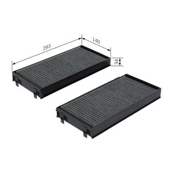 Filtre, air de l'habitacle BOSCH OEM 64119248294