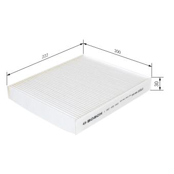 Filtre, air de l'habitacle BOSCH OEM 80290ST3E01