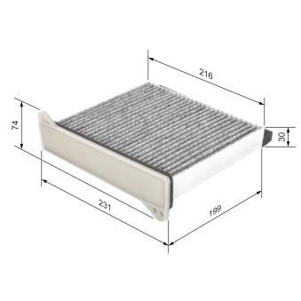 Filtre, air de l'habitacle BOSCH OEM MZ690361