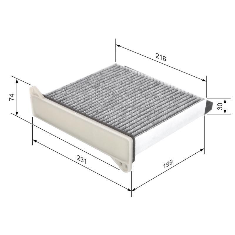 Filtre, air de l'habitacle BOSCH 1 987 432 426 - Visuel 1