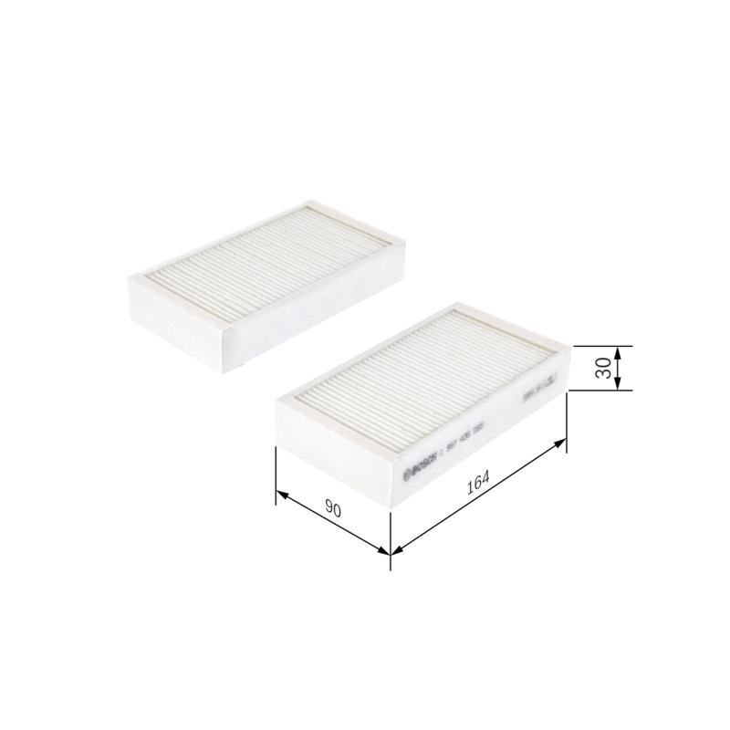 Filtre, air de l'habitacle BOSCH 1 987 435 055 - Visuel 1