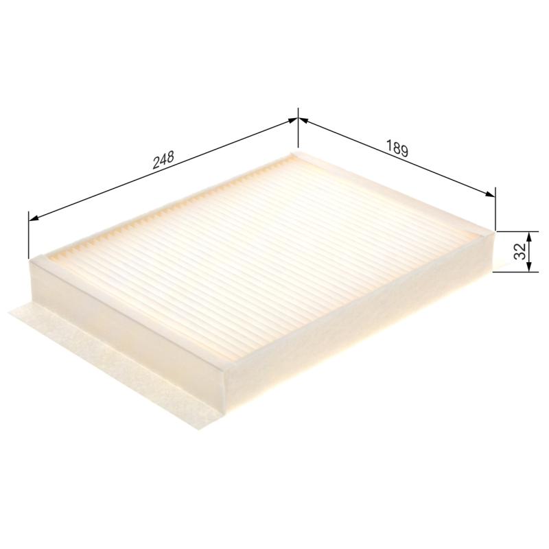 Filtre, air de l'habitacle BOSCH 1 987 435 058 - Visuel 1