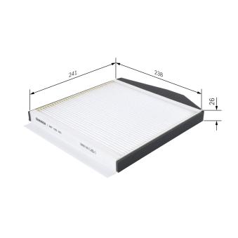 Filtre, air de l'habitacle BOSCH OEM 30630753