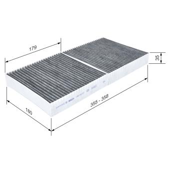 Filtre, air de l'habitacle BOSCH OEM A1718300418