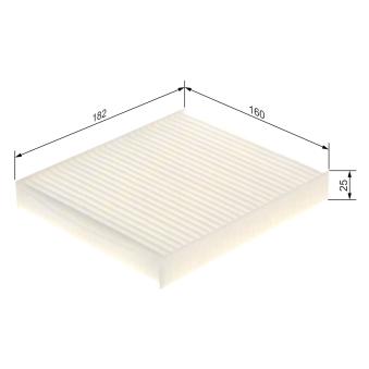 Filtre, air de l'habitacle BOSCH OEM 971332K000