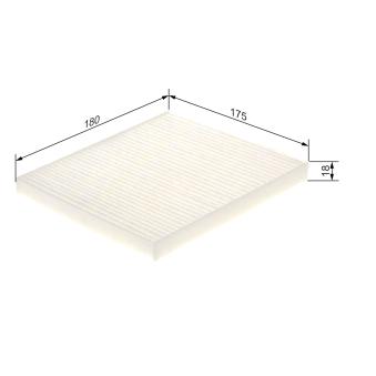 Filtre, air de l'habitacle BOSCH OEM 7850A002