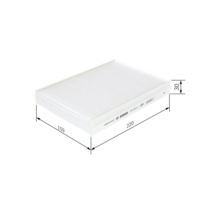 Filtre, air de l'habitacle BOSCH 1 987 435 017 - Visuel 1