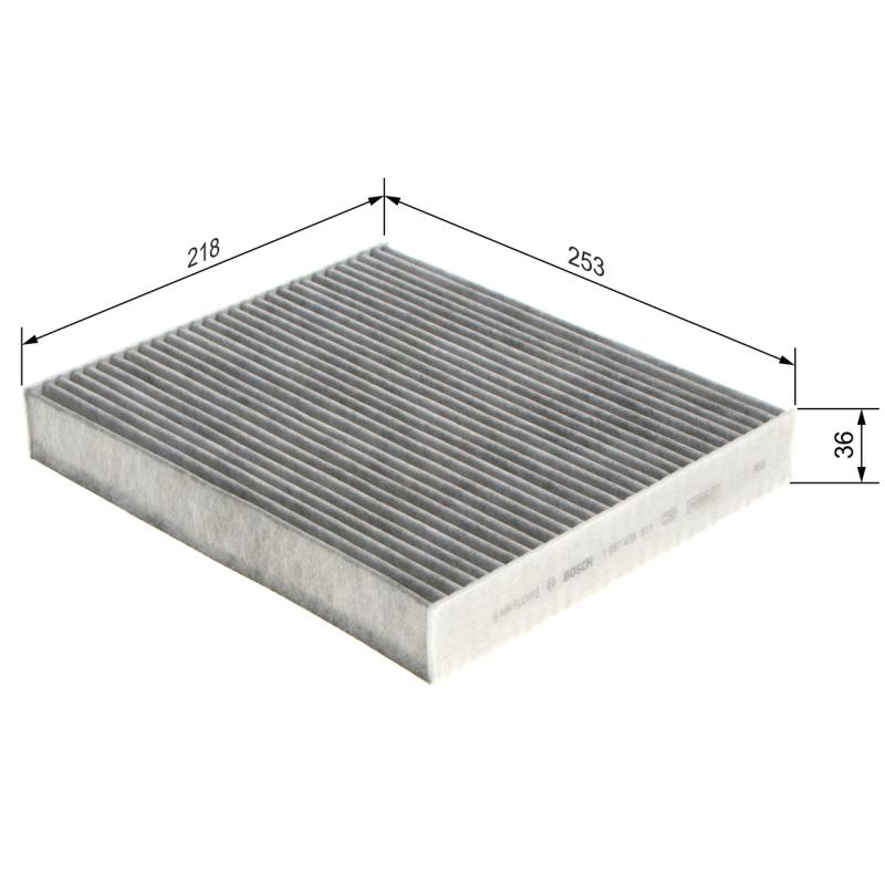 Filtre, air de l'habitacle BOSCH 1 987 435 511 - Visuel 1
