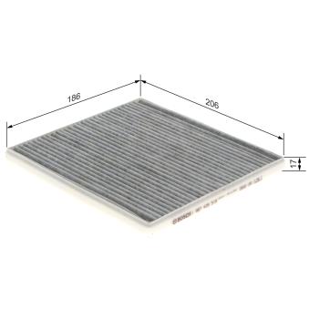 Filtre, air de l'habitacle BOSCH OEM 0897400820