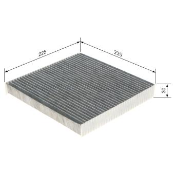 Filtre, air de l'habitacle BOSCH OEM 80292SLJ003