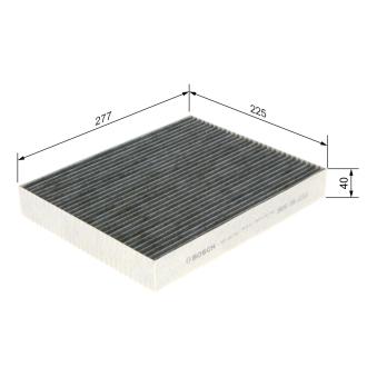 Filtre, air de l'habitacle BOSCH OEM DG9H18D483BA