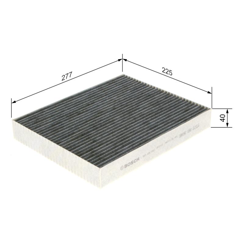 Filtre, air de l'habitacle BOSCH 1 987 435 552 - Visuel 1