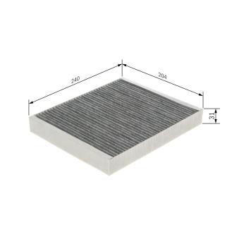 Filtre, air de l'habitacle BOSCH OEM 13396514