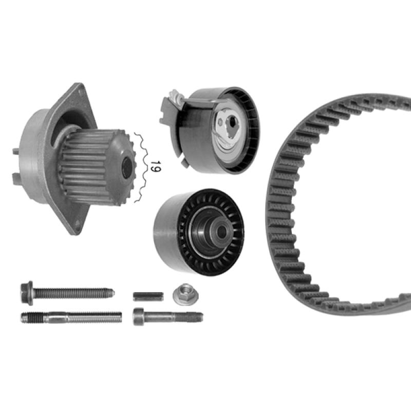 Pompe à eau + kit de courroie de distribution BOSCH 1 987 948 711 - Visuel 2