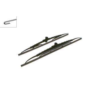 Kit balais d'essuie-glace BOSCH 3 397 001 728 pour FORD FOCUS 1.4 16V - 75cv