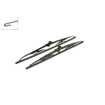 Kit balais d'essuie-glace BOSCH 3 397 118 565 pour OPEL ASTRA 1.2 16V - 65cv
