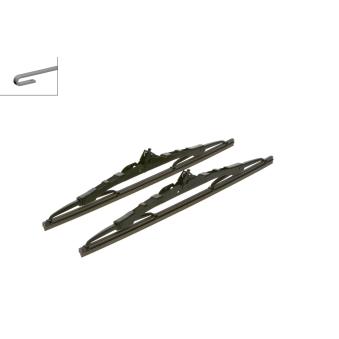 Kit balais d'essuie-glace BOSCH 3 397 118 700 pour MERCEDES-BENZ CLASSE G G 320 CDI - 184cv
