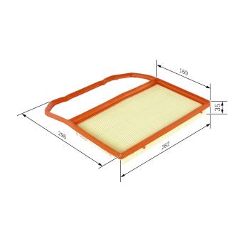Filtre à air BOSCH OEM 04C129620C