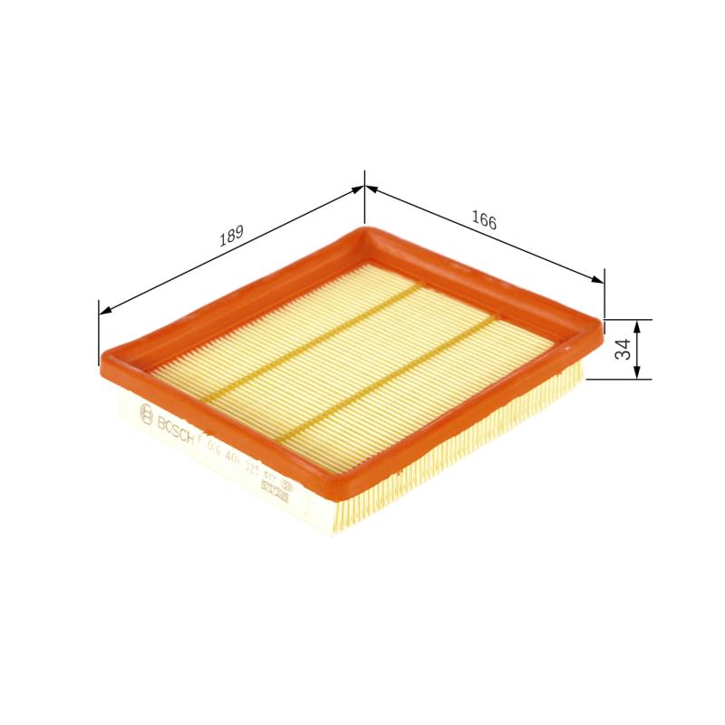 Filtre à air BOSCH F 026 400 325 - Visuel 1