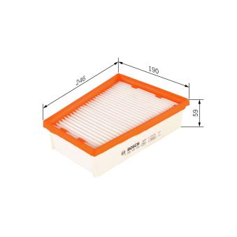 Filtre à air BOSCH F 026 400 229 pour RENAULT MEGANE 2.0 dCi - 163cv