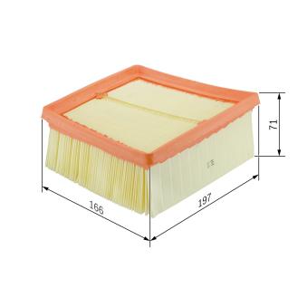 Filtre à air BOSCH F 026 400 135 pour FORD B-MAX 1.6 Ti - 105cv