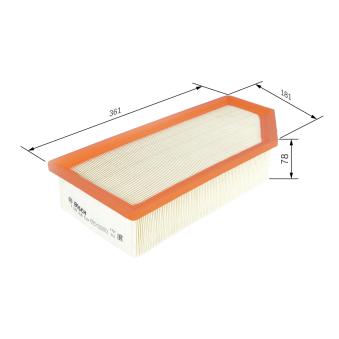 Filtre à air BOSCH OEM 1444QA