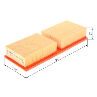 Filtre à air BOSCH OEM 50534420