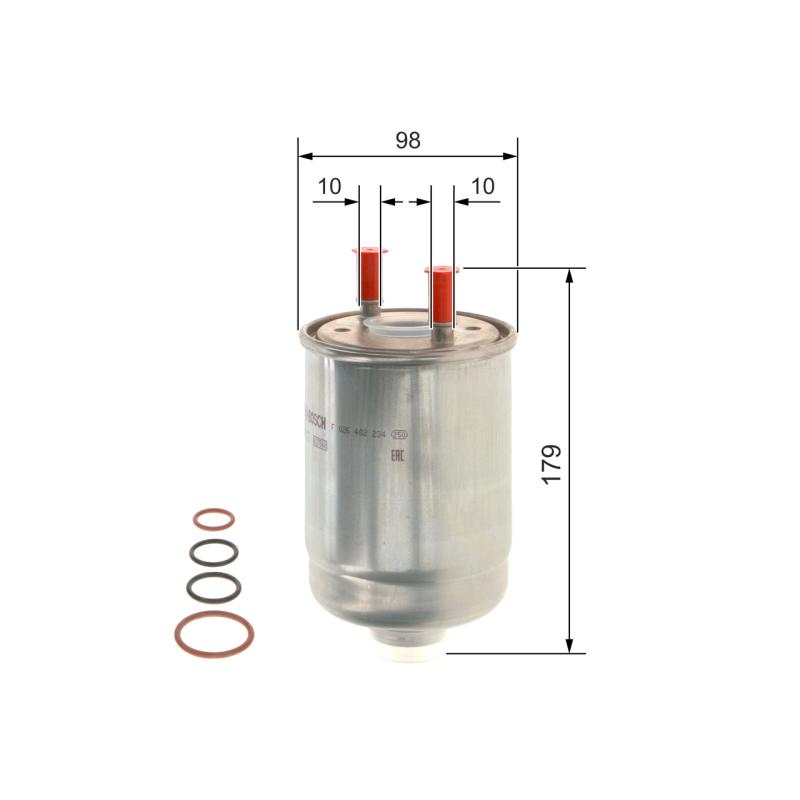 Filtre à carburant BOSCH F 026 402 234 - Visuel 1