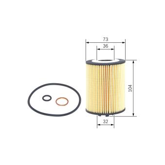 Filtre à huile BOSCH OEM 11427511161