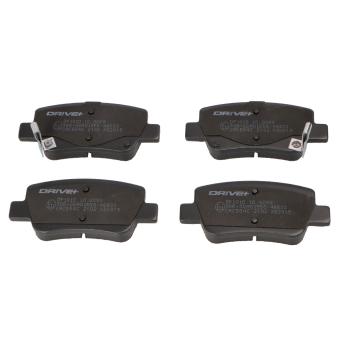 Jeu de 4 plaquettes de frein arrière Dr!ve+ OEM 04466YZZE5