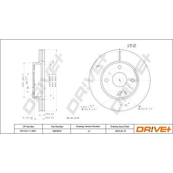 Jeu de 2 disques de frein avant Dr!ve+ OEM BJ0Y3325X
