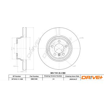 Jeu de 2 disques de frein avant Dr!ve+ OEM 34116750267