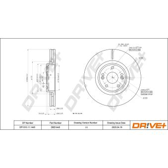 Jeu de 2 disques de frein avant Dr!ve+ OEM 7701206831