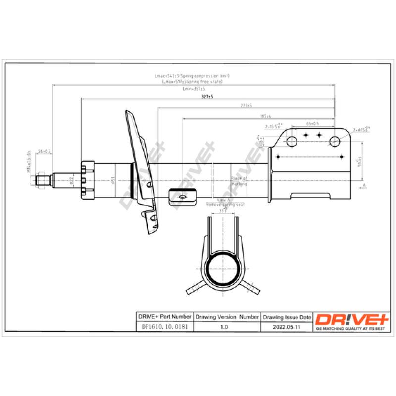 Jeu de 2 amortisseurs avant Dr!ve+ DP1610.10.0181 - Visuel 1