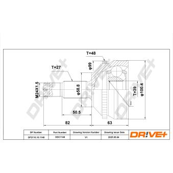Embout de cardan avant (kit de réparation) Dr!ve+ OEM 9626084088
