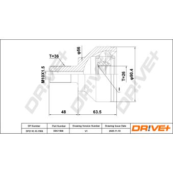 Embout de cardan avant (kit de réparation) Dr!ve+ OEM 1322209