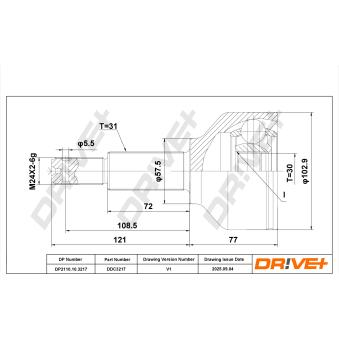 Embout de cardan avant (kit de réparation) Dr!ve+ OEM 12011965