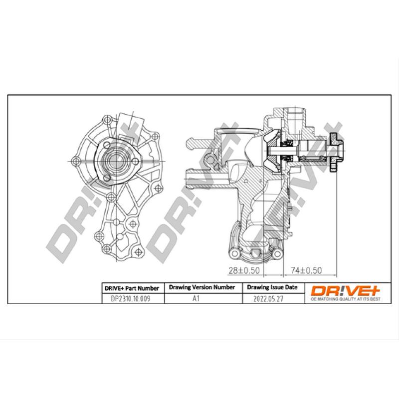 Pompe à eau, refroidissement du moteur Dr!ve+ DP2310.10.009 - Visuel 2