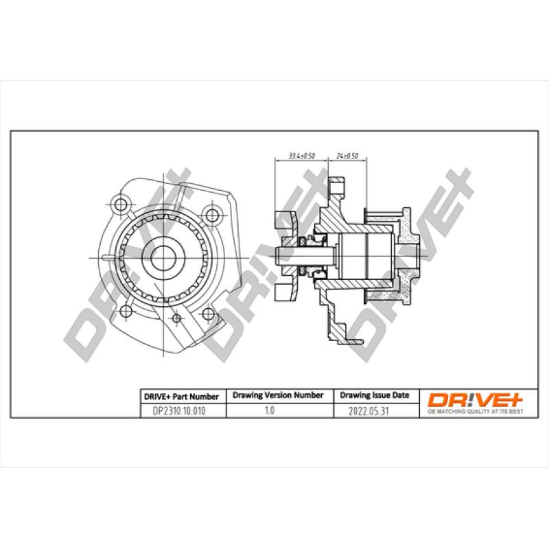 Pompe à eau, refroidissement du moteur Dr!ve+ DP2310.10.010 - Visuel 2