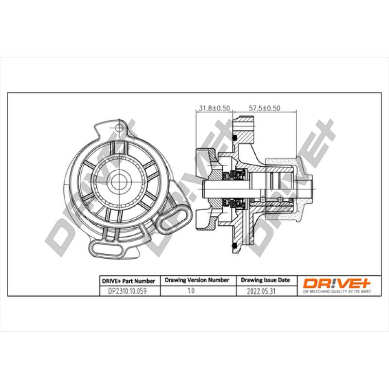 Pompe à eau, refroidissement du moteur Dr!ve+ DP2310.10.059 - Visuel 2