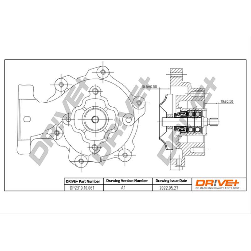 Pompe à eau, refroidissement du moteur Dr!ve+ DP2310.10.061 - Visuel 2