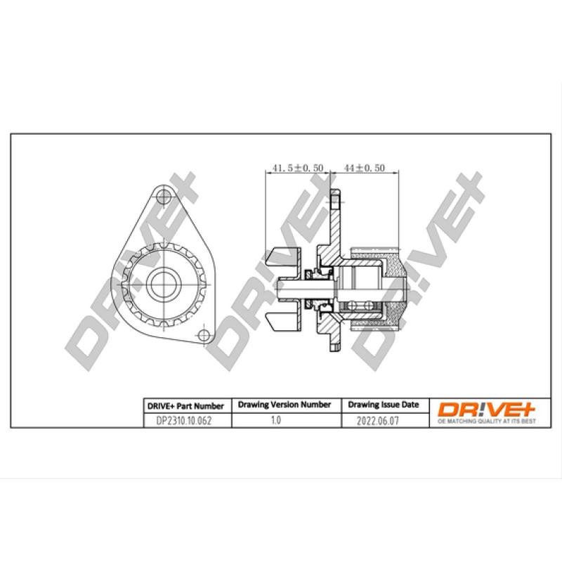 Pompe à eau, refroidissement du moteur Dr!ve+ DP2310.10.062 - Visuel 2