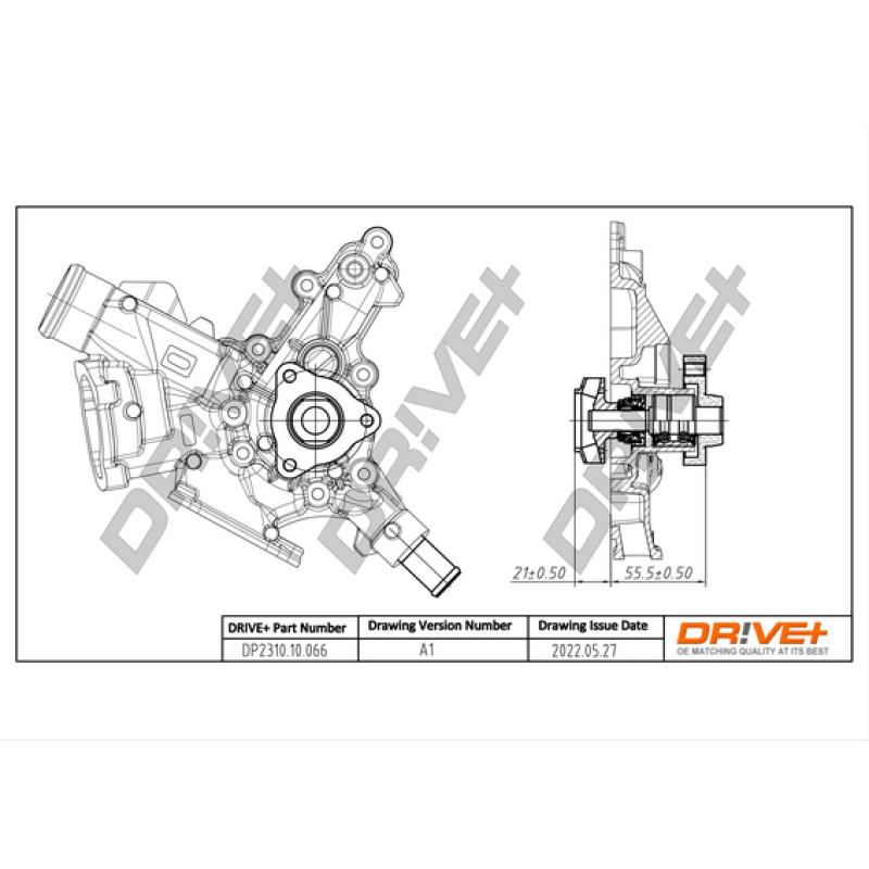 Pompe à eau, refroidissement du moteur Dr!ve+ DP2310.10.066 - Visuel 2