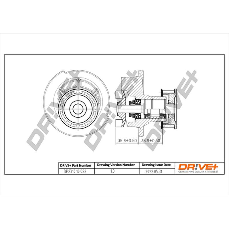Pompe à eau, refroidissement du moteur Dr!ve+ DP2310.10.022 - Visuel 2