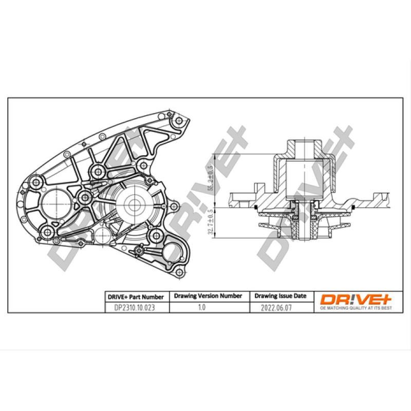Pompe à eau, refroidissement du moteur Dr!ve+ DP2310.10.023 - Visuel 2