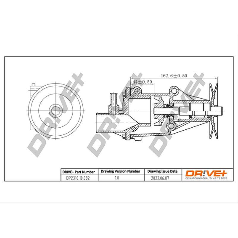 Pompe à eau, refroidissement du moteur Dr!ve+ DP2310.10.082 - Visuel 2