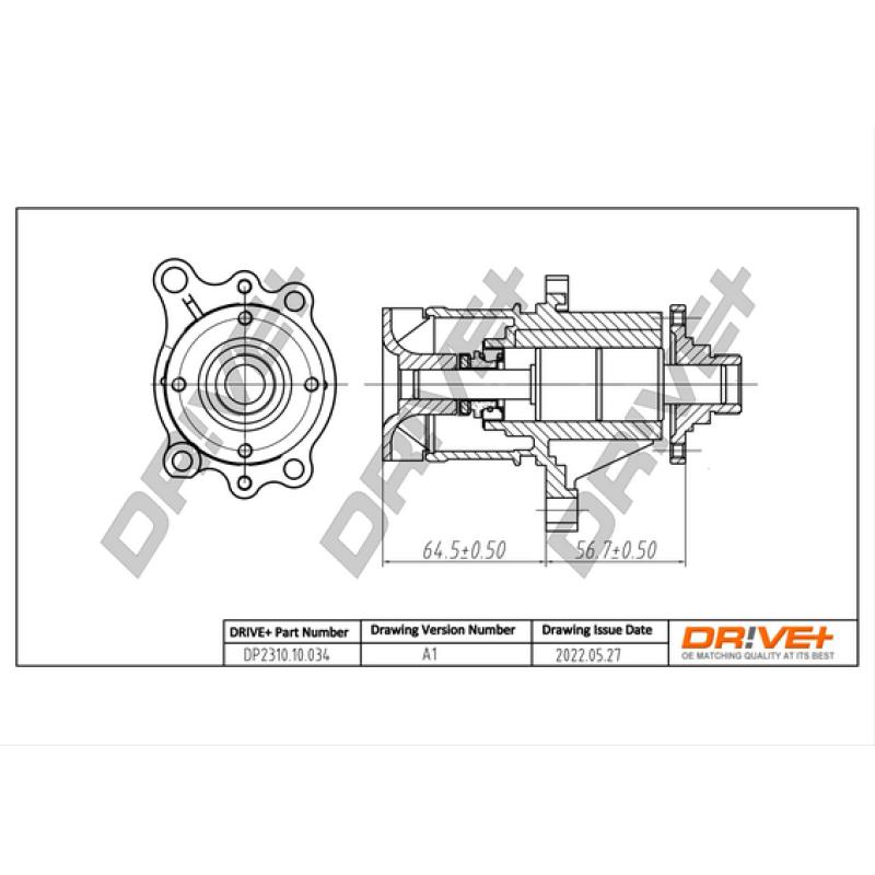 Pompe à eau, refroidissement du moteur Dr!ve+ DP2310.10.034 - Visuel 2