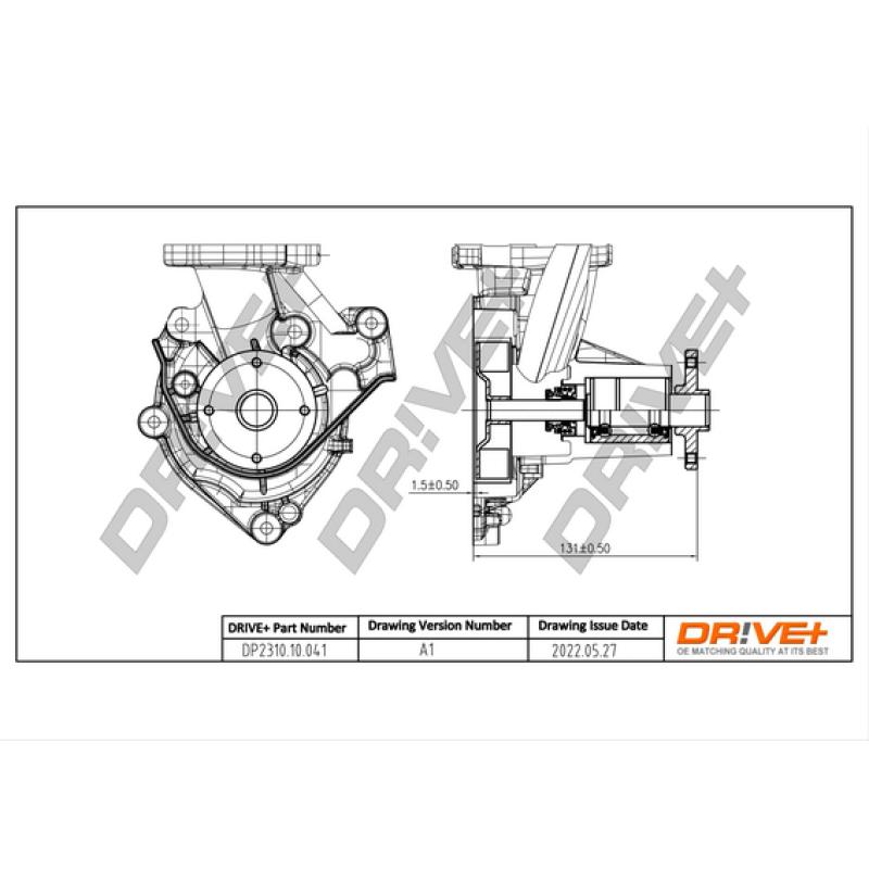 Pompe à eau, refroidissement du moteur Dr!ve+ DP2310.10.041 - Visuel 2